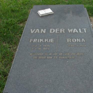WALT Frikkie, van der 1930-1979 &amp; Rona 1939-