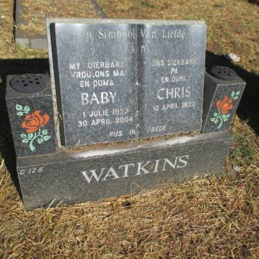 WATKINS Chris 1920- &amp; Baby 1923-2004