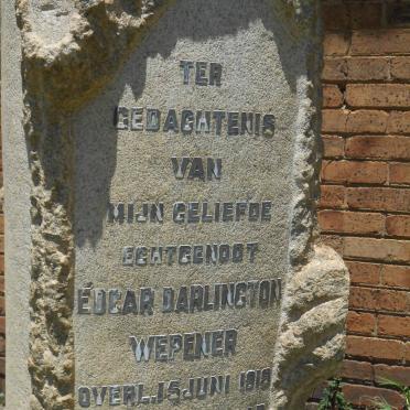 WEPENER Edgar Darlington -1918