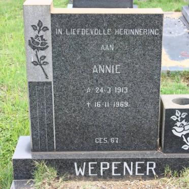 WEPENER Annie 1913-1969