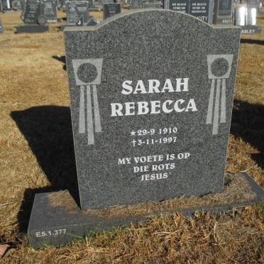 WEITZ Sarah Rebecca 1910-1997