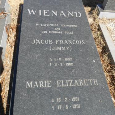 WIENAND Jacob Francois 1897-1982 &amp; Marie Elizabeth 1901-1991