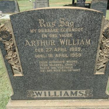 WILLIAMS Arthur William 1889-1950