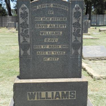 WILLIAMS David Albert -1940