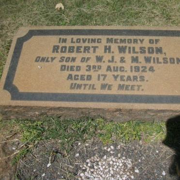 WILSON Robert H. -1924