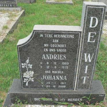 WIT Andries, de 1909-1972 &amp; Johanna 1917-2008