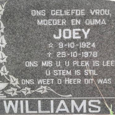WILLIAMS Joey 1924-1978