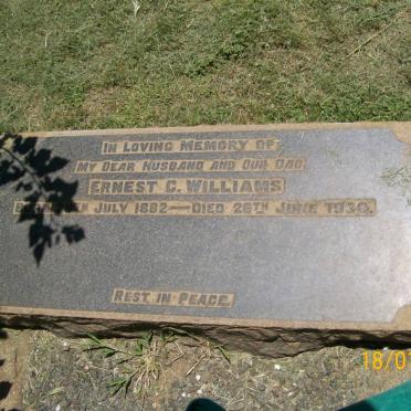 WILLIAMS Ernest C. 1882-19??