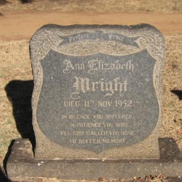 WRIGHT Ann Elizabeth -1952