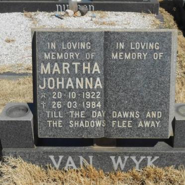 WYK Martha Johanna, van 1922-1984