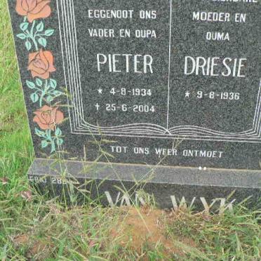 WYK Pieter, van 1934-2004 &amp; Driesie 1936-
