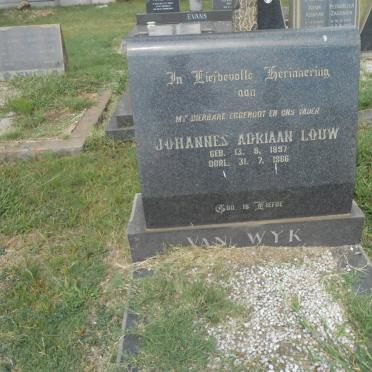 WYK Johannes Adriaan Louw, van 1897-1966