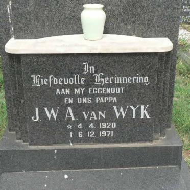 WYK J.W.A., van 1920-1971