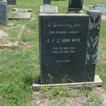 WYK E.F.J., van 1885-1961