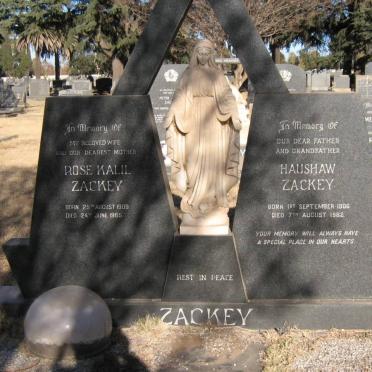 ZACKEY Haushaw 1906-1982 &amp; Rose Kalil 1909-1965