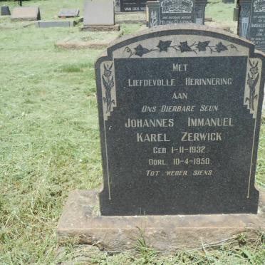 ZERWICK Johannes Immanuel Karel 1932-1950