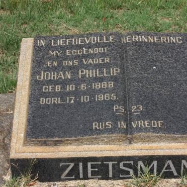 ZIETSMAN Johan Phillip 1888-1965