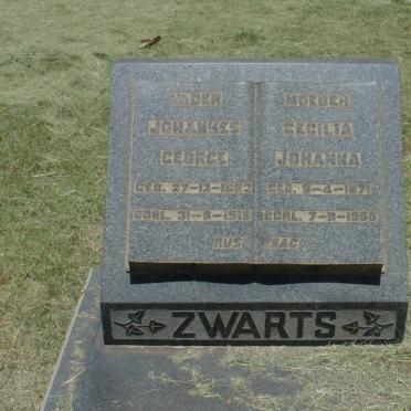 ZWARTS Johannes George 1852-1918 &amp; Cecilia Johanna 1871-1956