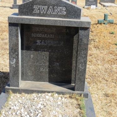 ZWANE Ndokazi Tethu Zandile 1976-1998