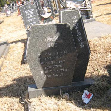 ZWANE John Boy 1947-2001