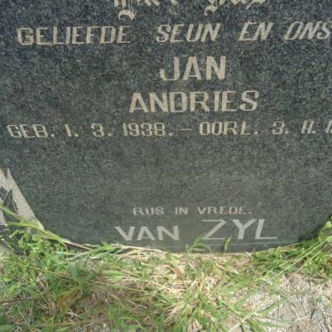 ZYL Jan Andries, van 1938-1960