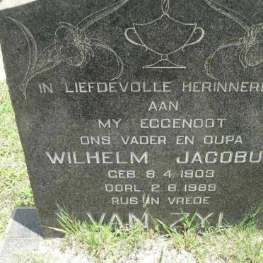 ZYL Wilhelm Jacobus, van 1903-1969