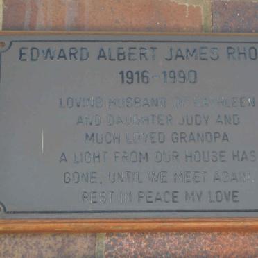 RHODES Edward Albert James 1916-1990