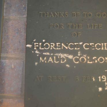 COLSON Florence Cecilia Maud -1963