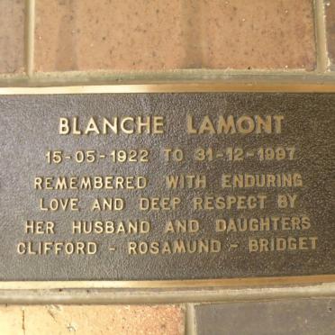 LAMONT Blanche 1922-1997