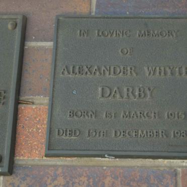 DARBY Alexander Whyte 1915-1984