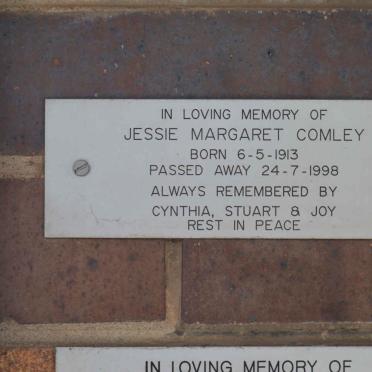COMLEY Jessie Margaret 1913-1998