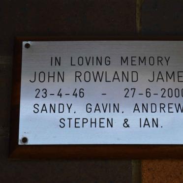 JAMES John Rowland 1946-2000