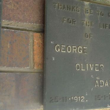 ADAMS George Oliver 1912-1968