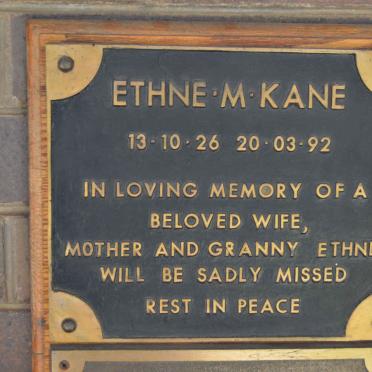 KANE Ethne M. 1926-1992