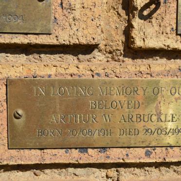 ARBUCKLE Arthur W. 1911-1994