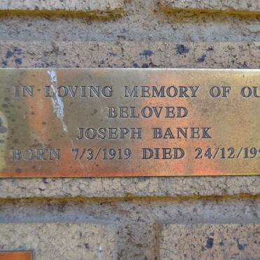 BANEK Joseph 1919-1994