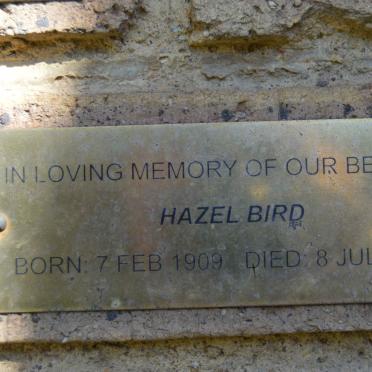 BIRD Hazel 1909-2006