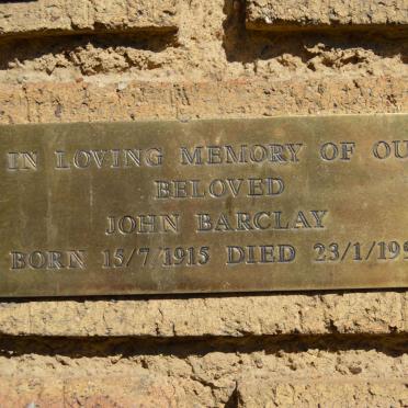 BARCLAY John 1915-1995