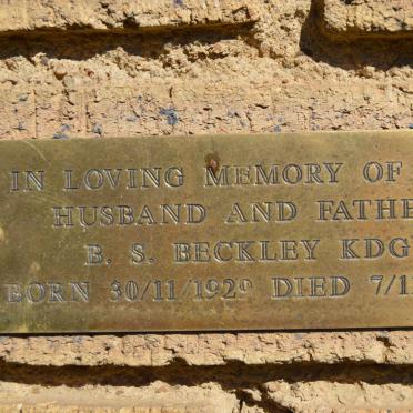 BECKLEY B.S. 1929-1991