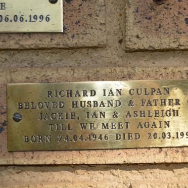 CULPAN Richard Ian 1946-1998