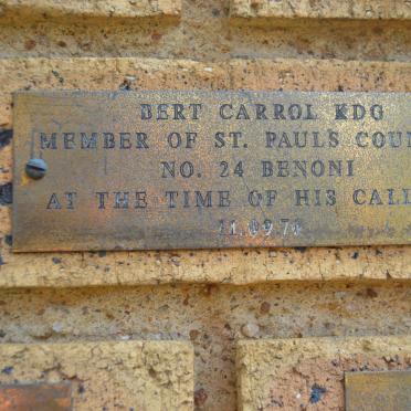 CARROL Bert -1976