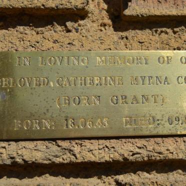 COETZEE Catherine Myrna nee GRANT 1945-1999