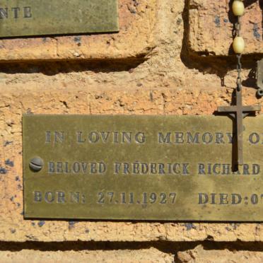DRIVER Frederick Richard 1927-1999