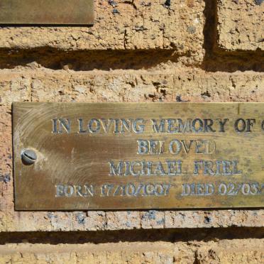 FRIEL Michael 1907-1994