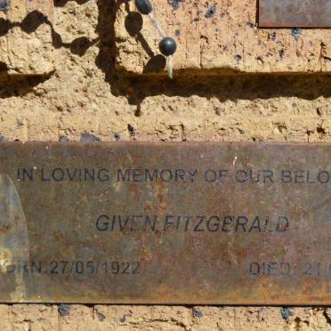 FITZGERALD Given 1922-2007