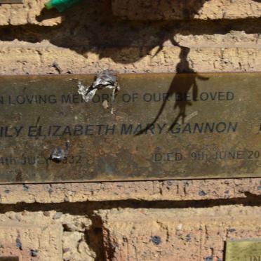 GANNON Lily Elizabeth Mary 1932-2007