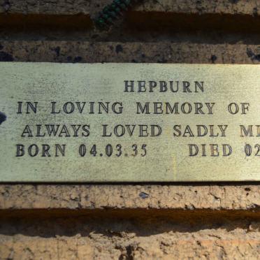 HEPBURN Joan 1935-1999