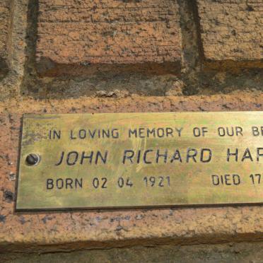 HARVEY John Richard 1921-2001
