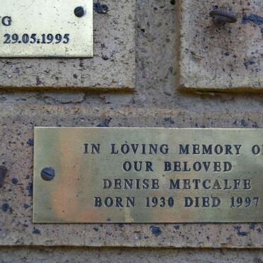 METCALFE Denise 1930-1997