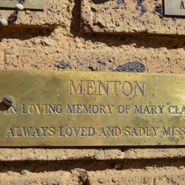 MENTON Mary Clare